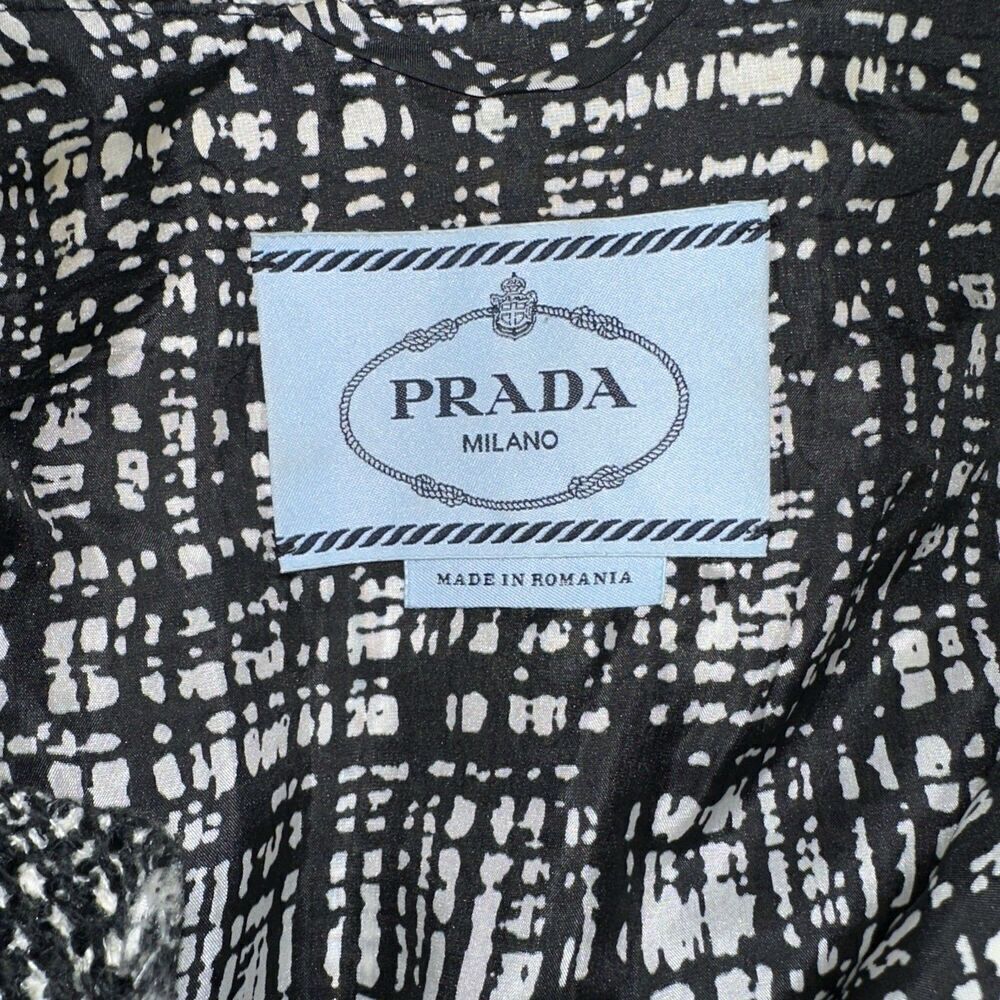 prada 2011 tweed pattern evening jacket Size US6 IT42 - Picture 4 of 6